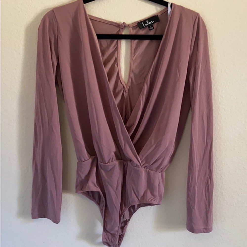 NWOT- lulus long sleeve bodysuit